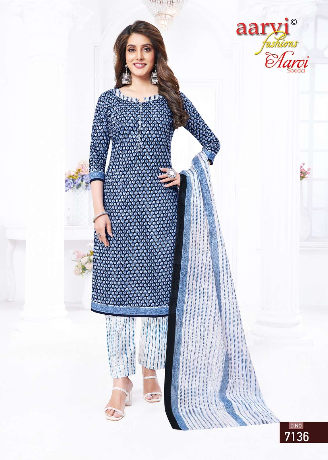 AARVI FASHION LAUNCHING THE NEW CATALOGUE  AARVI SPECIAL VOL.19 3PCS CONCEPT UNSTITCH KURTI SALWAR WITH DUPATTA COLLECTION- WHOLSALE DEALER SURAT