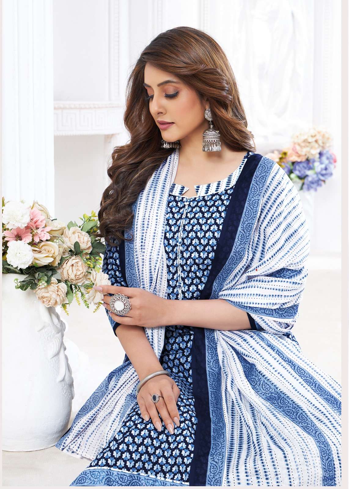 AARVI FASHION LAUNCHING THE NEW CATALOGUE AARVI SPECIAL VOL.19 3PCS CONCEPT UNSTITCH KURTI SALWAR WITH