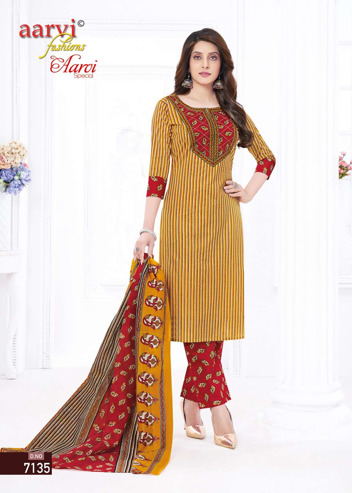 AARVI FASHION LAUNCHING THE NEW CATALOGUE  AARVI SPECIAL VOL.19 3PCS CONCEPT UNSTITCH KURTI SALWAR WITH DUPATTA COLLECTION- WHOLSALE DEALER SURAT