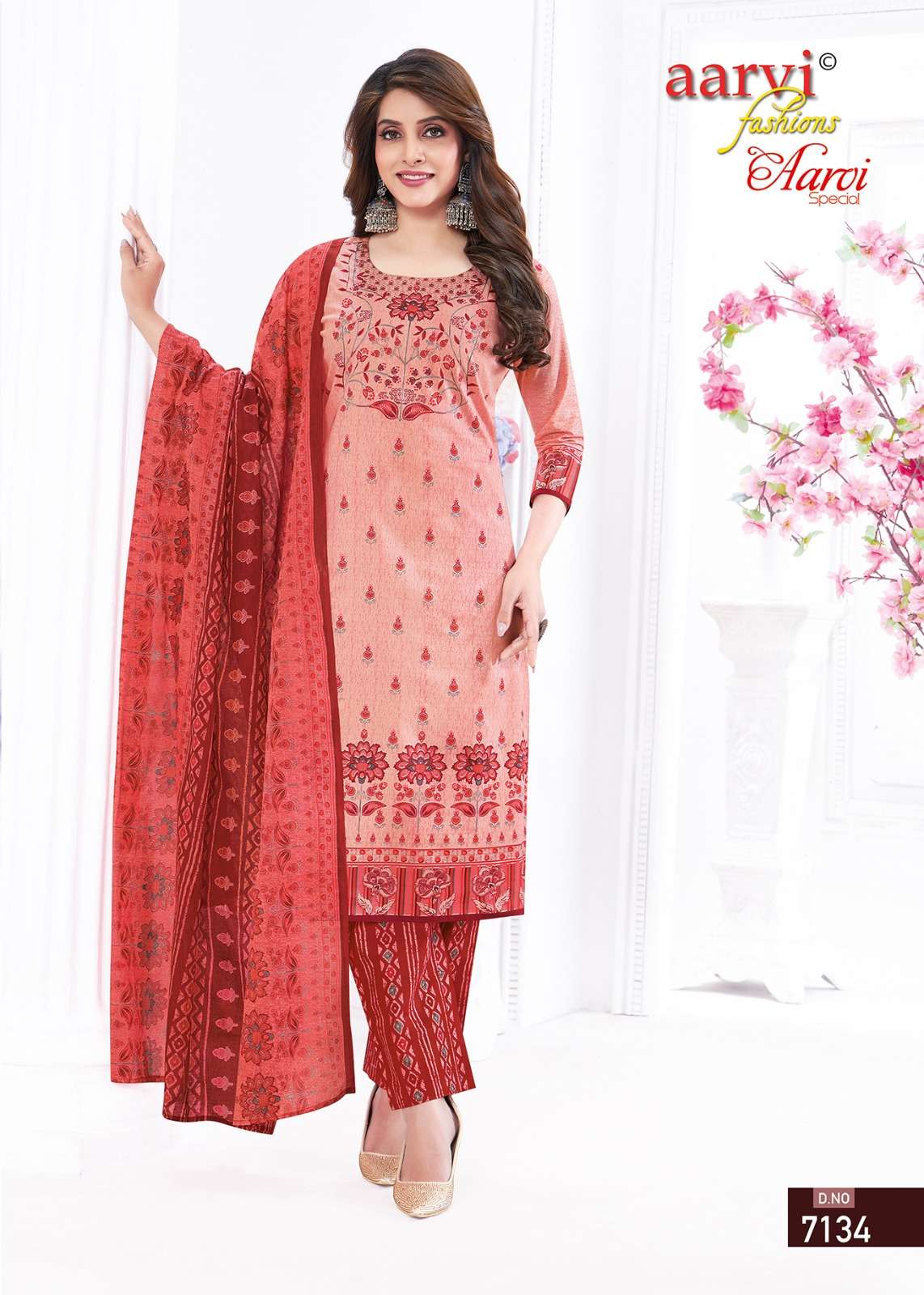 AARVI FASHION LAUNCHING THE NEW CATALOGUE  AARVI SPECIAL VOL.19 3PCS CONCEPT UNSTITCH KURTI SALWAR WITH DUPATTA COLLECTION- WHOLSALE DEALER SURAT