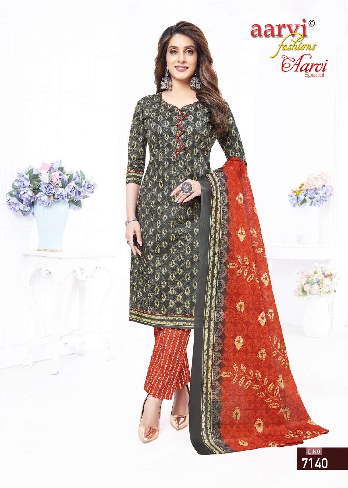 AARVI FASHION LAUNCHING THE NEW CATALOGUE  AARVI SPECIAL VOL.19 3PCS CONCEPT UNSTITCH KURTI SALWAR WITH DUPATTA COLLECTION- WHOLSALE DEALER SURAT