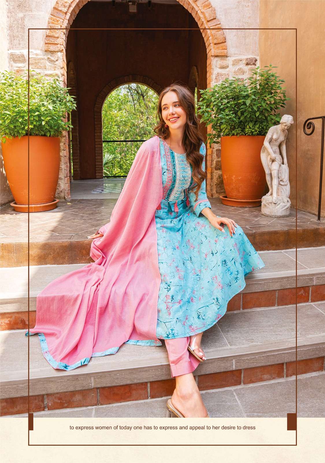 ANJU FABRIC PRESENT LAUNCH ZARA VOL.3 CATALOGUE 3PCS CONCEPT KURTI PANT WITH DUPATTA SET- WHOLESALE DEALER SURAT