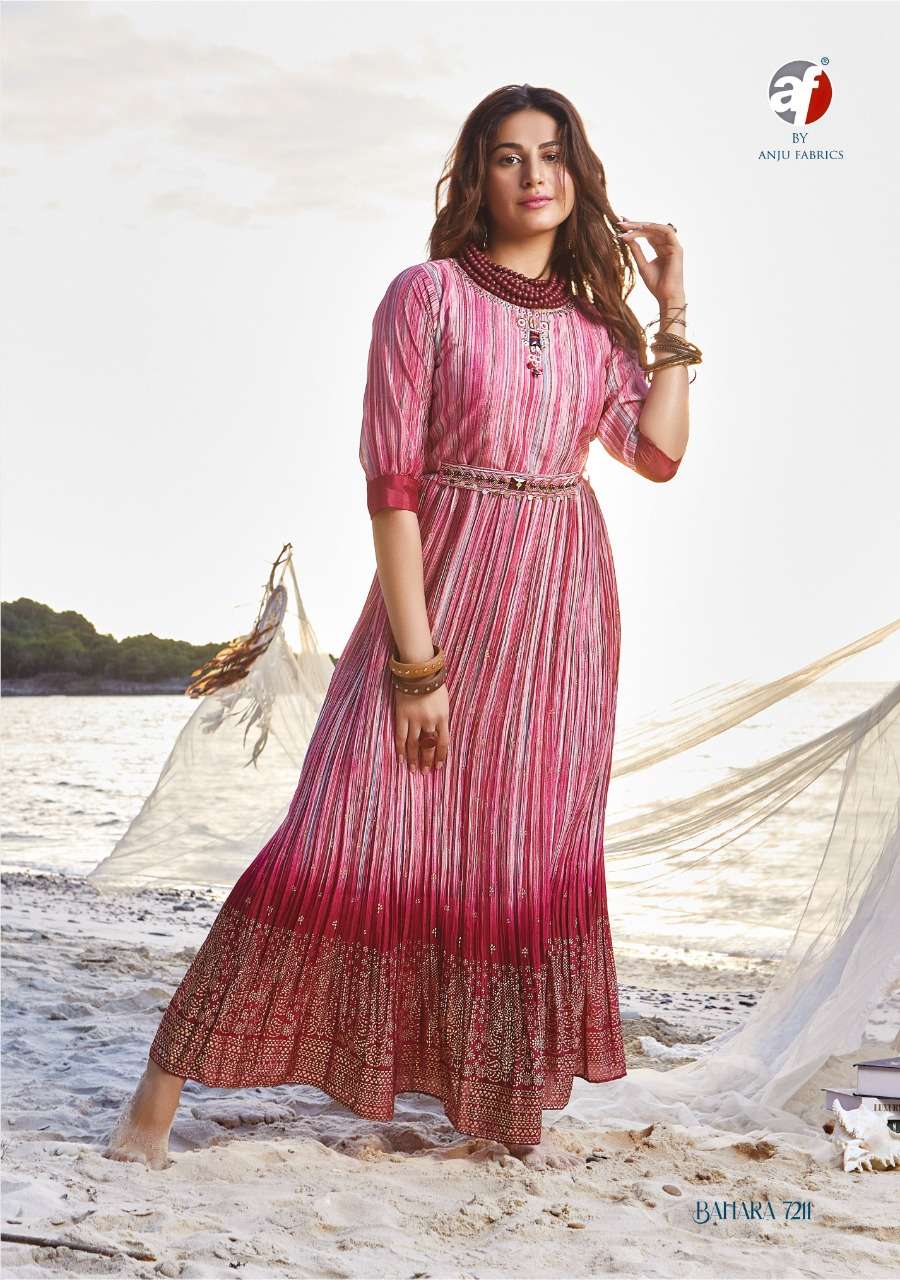 Women Ethnic Wear Silk Gown Wholesale Catalog, 06 Colors at Rs 649 in Surat