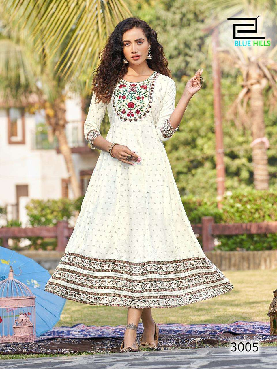 New Exclusive Embroidered Stitched Long Gown Style Party Wear Collection