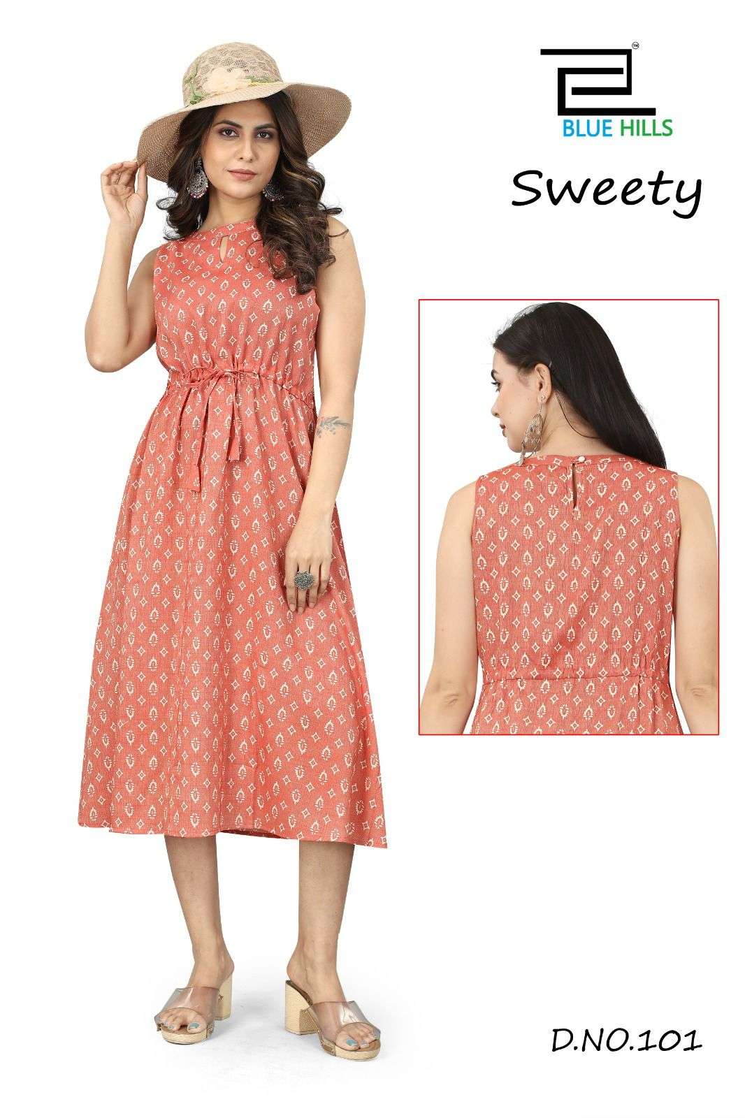 BLUE HILLS PRESENT LAUNCHING THE NEW CATALOGUE SWEETY 1PC CONCEPT RAYON PRINT LONG FANCY KURTI COLLECTION- WHOLESALE DEALER SURAT