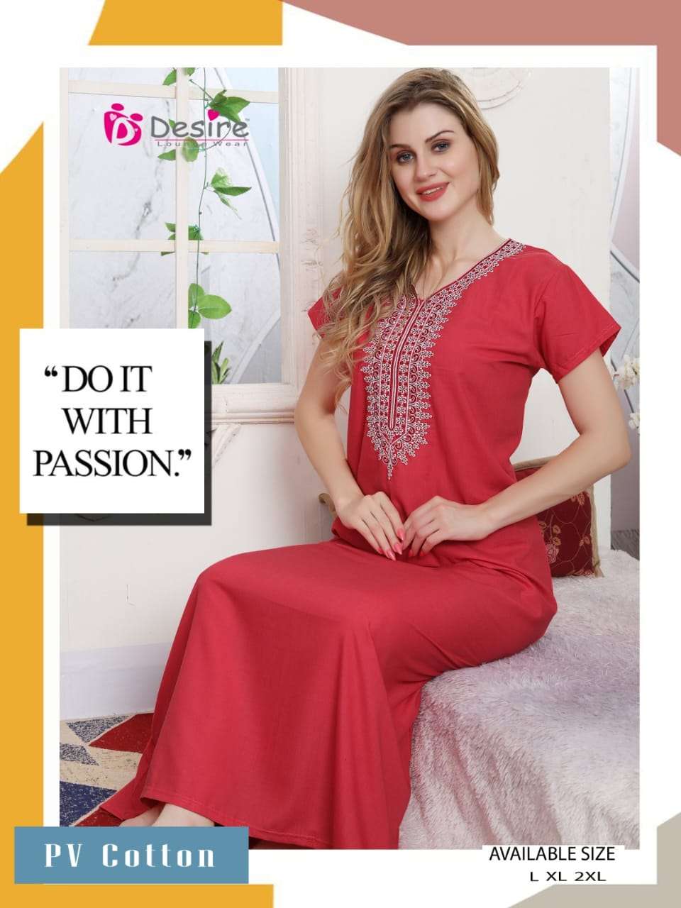 DESIRE PRESENT LAUNCHING THE NEW CATALOGUE PREMIUM SERIES NIGHT WEAR GOWN COLLECTION- WHOLESALE DEALER SURAT