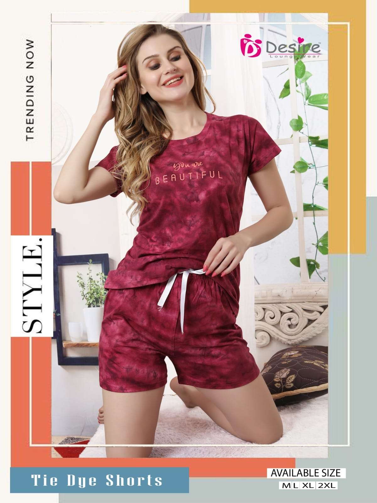 DESIRE PRESENT LAUNCHING THE NEW CATALOGUE PREMIUM SERIES SHORTS NIGHT SUIT- WHOLESALE SUPPLIER SURAT