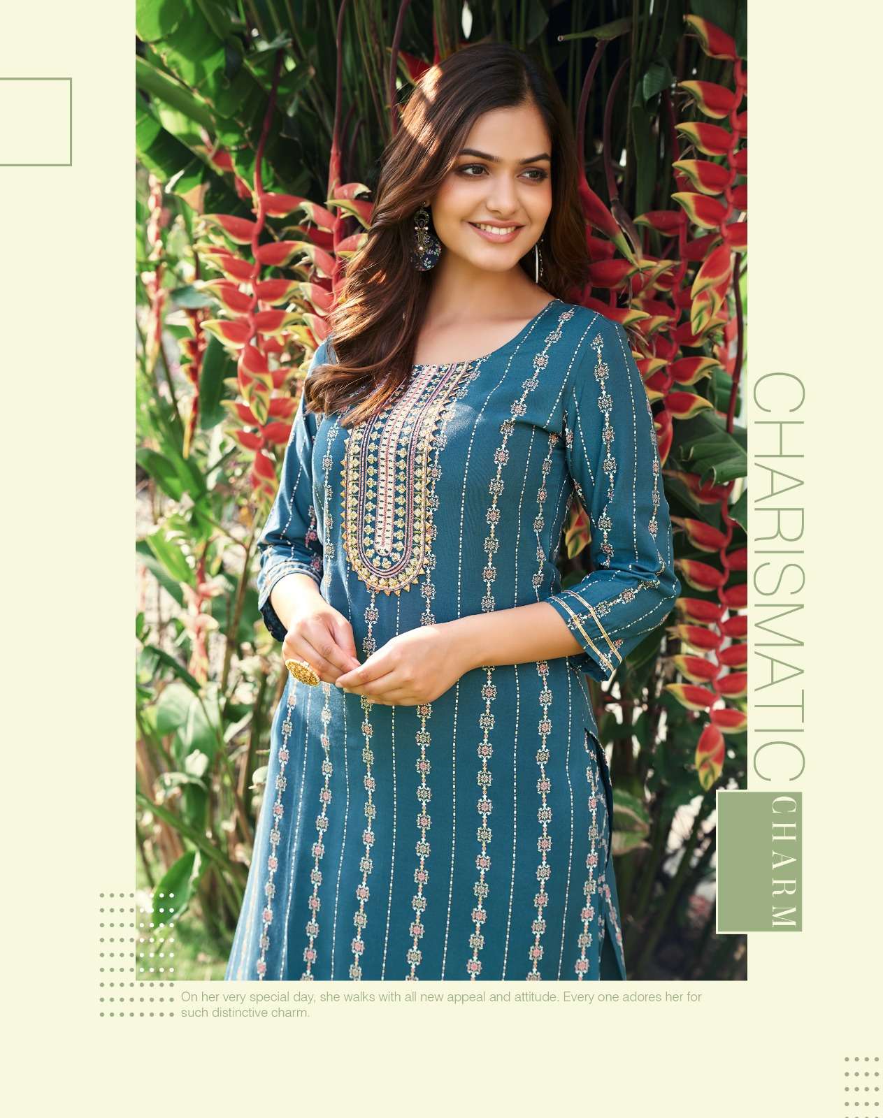 DIYA TRENDS PRESENT LAUNCHING THE NEW CATALOGUE ZOORI VOL-2 NEW GOLD PRINT CONCEPT KURTI WITH PANT SET COLLECTION- KURTIS MANUFACTURER SURAT