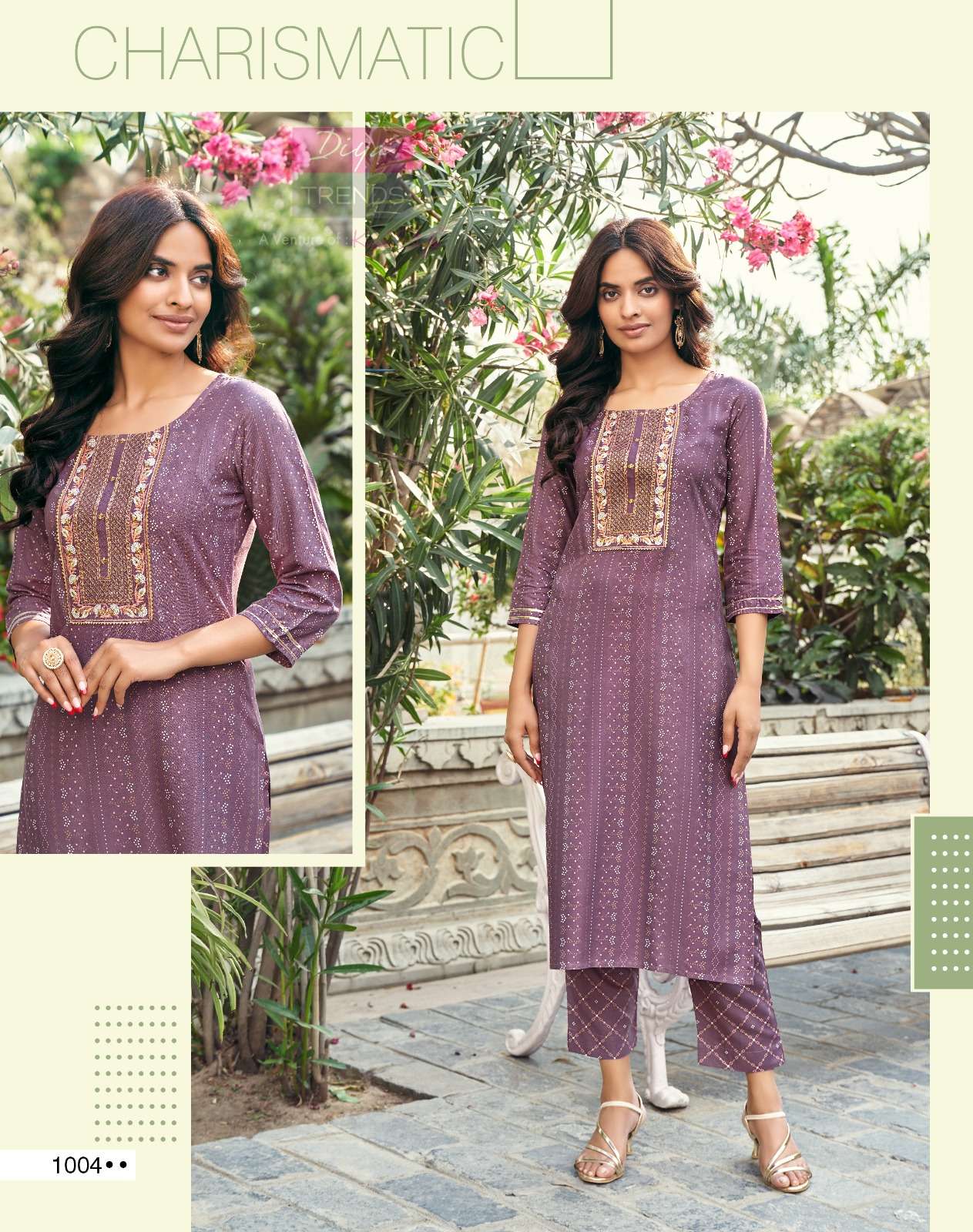 DIYA TRENDS PRESENT LAUNCHING THE NEW CATALOGUE ZOORI VOL-2 NEW GOLD PRINT CONCEPT KURTI WITH PANT SET COLLECTION- KURTIS MANUFACTURER SURAT