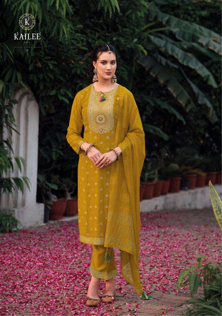 KAILEE FASHION LAUNCHING THE NEW CATALOGUE TEHZEEB 3PCS CONCEPT KURTI PANT WITH DUPATTA SET- MANUFACTURER SURAT