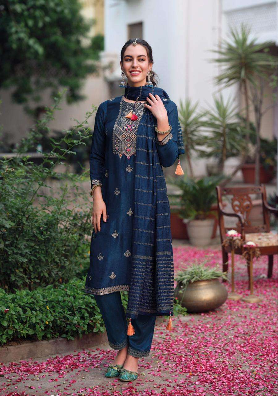 KAILEE FASHION LAUNCHING THE NEW CATALOGUE TEHZEEB 3PCS CONCEPT KURTI PANT WITH DUPATTA SET- MANUFACTURER SURAT