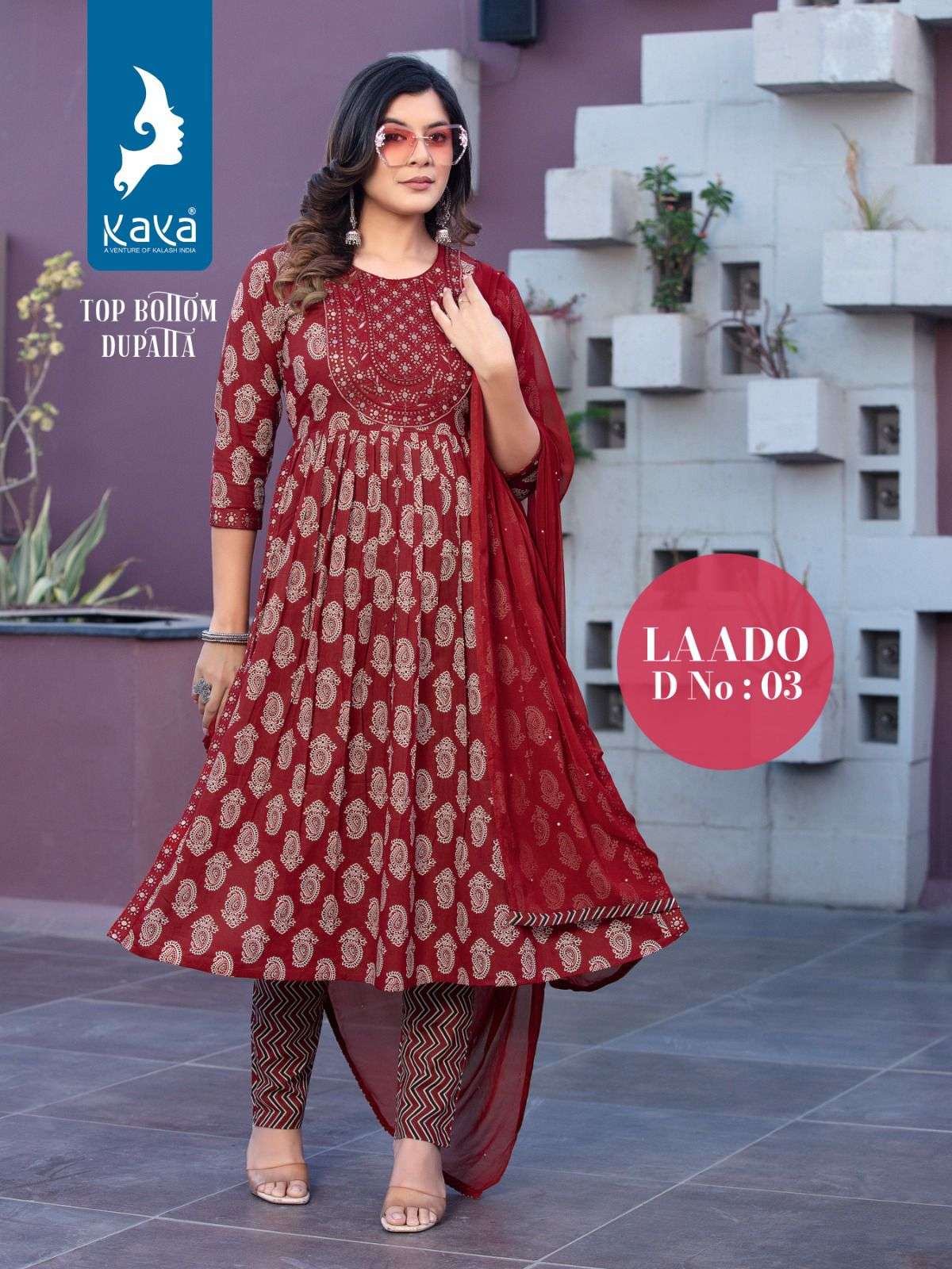 KAYA KURTI PRESENT LAUNCHING THE NEW CATALOGUE LAADO 3PCS CONCEPT