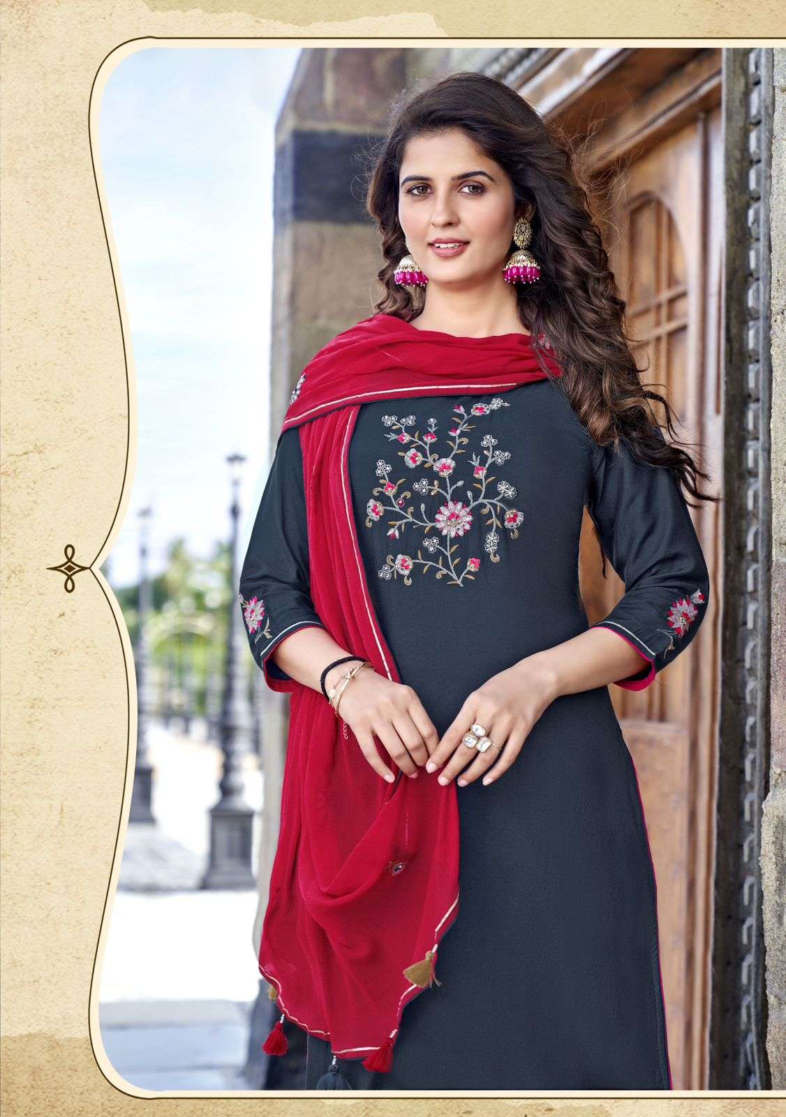 MITTOO LAUNCHING THE NEW CATALOGUE LIFE STYLE VOL.4 3PCS CONCEPT KURTI PANT WITH DUPATTA SET- WHOLESALE EXPORTER SURAT