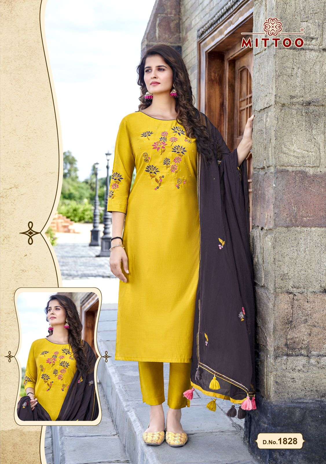 MITTOO LAUNCHING THE NEW CATALOGUE LIFE STYLE VOL.4 3PCS CONCEPT KURTI PANT WITH DUPATTA SET- WHOLESALE EXPORTER SURAT