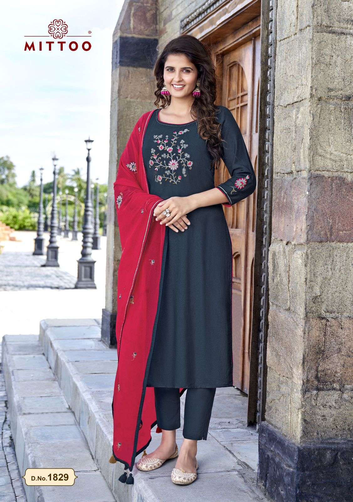 MITTOO LAUNCHING THE NEW CATALOGUE LIFE STYLE VOL.4 3PCS CONCEPT KURTI PANT WITH DUPATTA SET- WHOLESALE EXPORTER SURAT