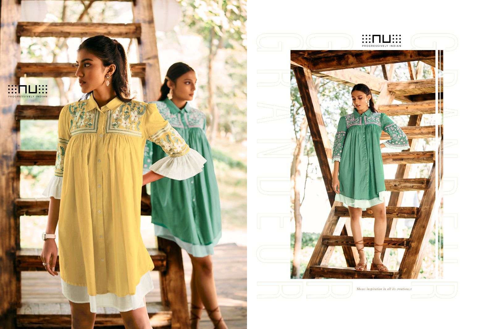 NU PRESENT LAUNCHING THE NEW CATALOGUE NU-VOL-51 1PC CONCEPT TUNIC TOP COLLECTION- WHOLESALE EXPORTER SURAT