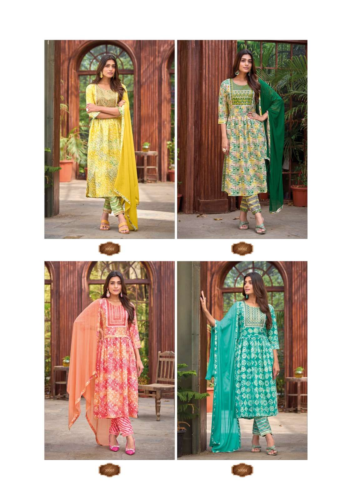 PAARA STUDIO LAUNCHING THE NEW CATALOGUE COLOURFUL VOL-01 3PCS CONCEPT DESIGNER NAYRA CUT BATIK PRINT KURTI PANT WITH DUPATTA SET- WHOLESALE SUPPLIER SURAT(GUJARAT)