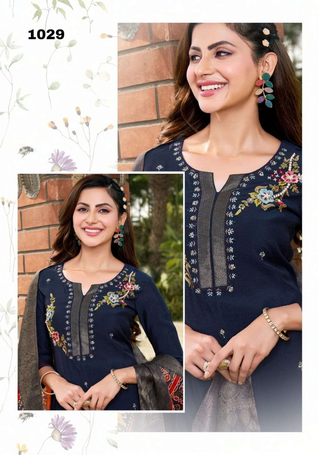 PEHER LAUNCHING THE NEW CATALOGUE OCCATION VOL-2 3PCS CONCEPT KURTI PANT DUPATTA SET- WHOLESALE  SUPPLIER SURAT