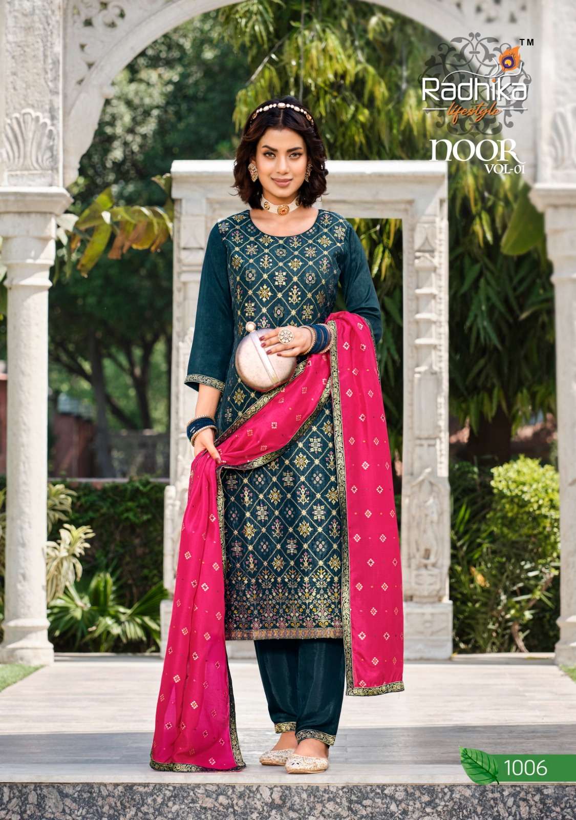 RADHIKA LIFESTYLE LAUNCHING NEW CATALOGUE NOOR VOL.1 3PCS CONCEPT KURTI PANT WITH DUPATTA SET- WHOLESALE EXPORTER SURAT