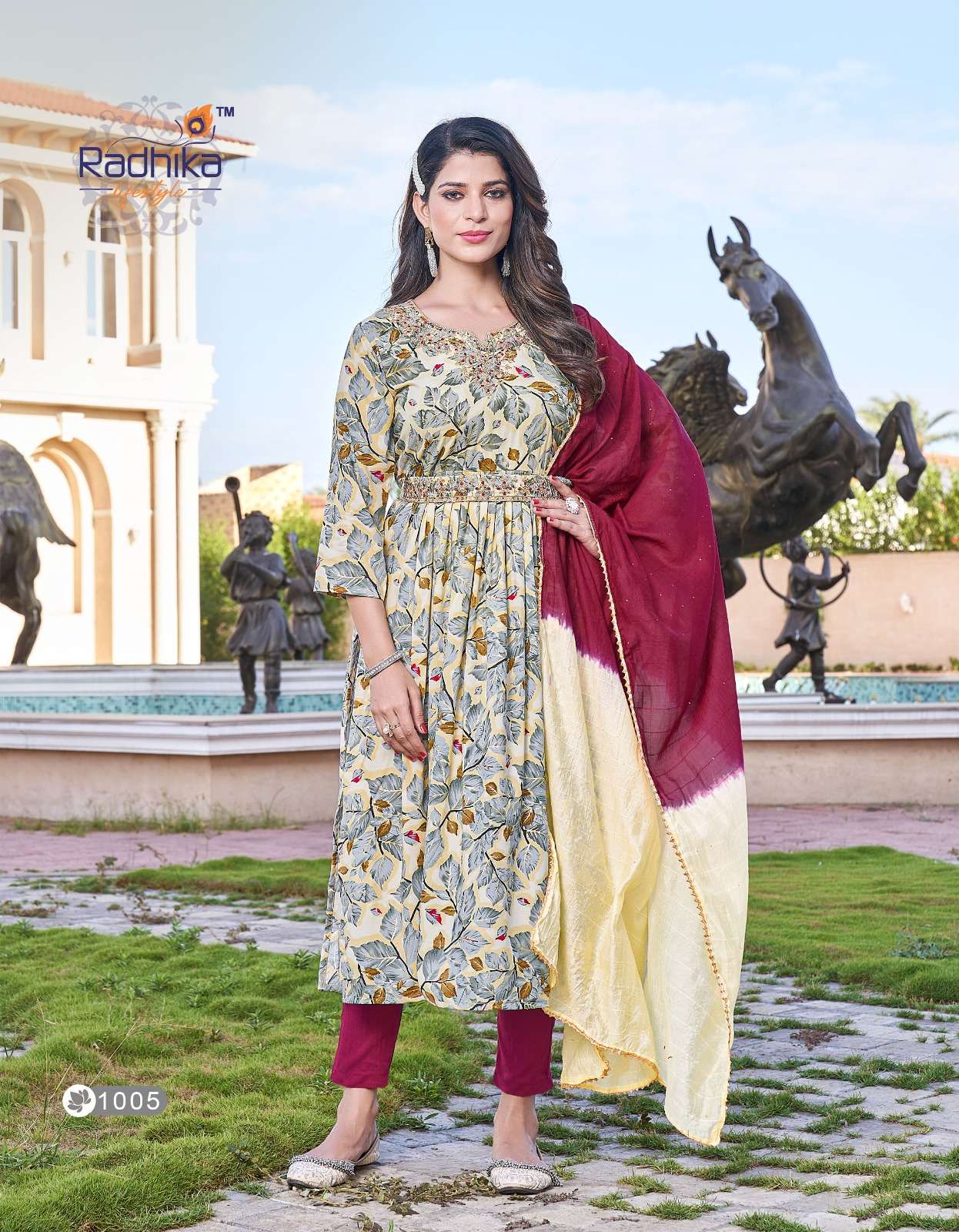 RADHIKA LIFESTYLE PRESENT LAUNCHING THE NEW CATALOGUE LIMELIGHT VOL.1 TOP PANT WITH DUPATTA (3PCS) CONCEPT COLLECTION- WHOLESALE EXPORTER SURAT