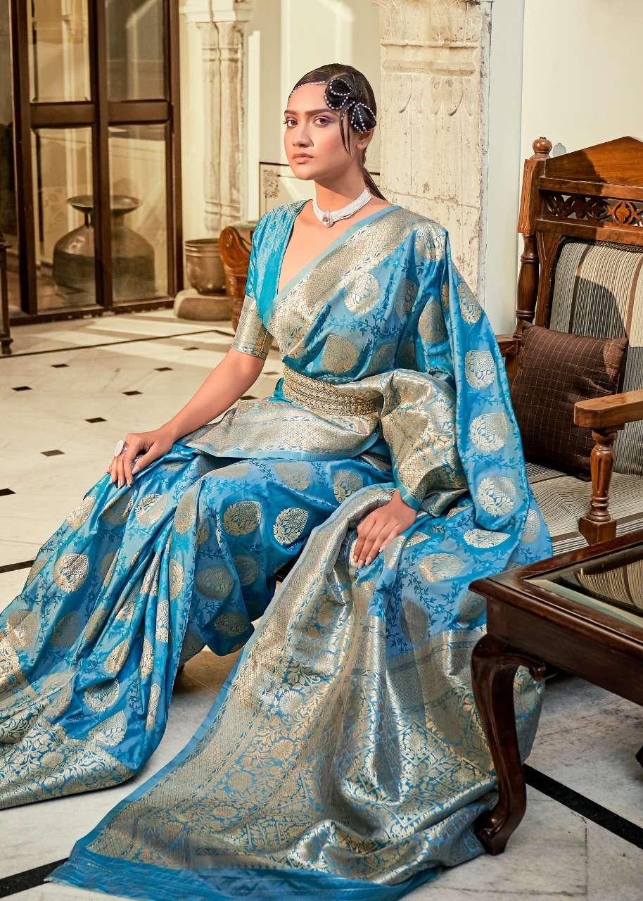 RAJPATH LAUNCHING THE NEW CATALOGUE ROZY SILK BANARASI BUTTA SILK WITH ZARI WEAVING SAREE COLLECTION- WHOLESALE SUPPLIER SURAT