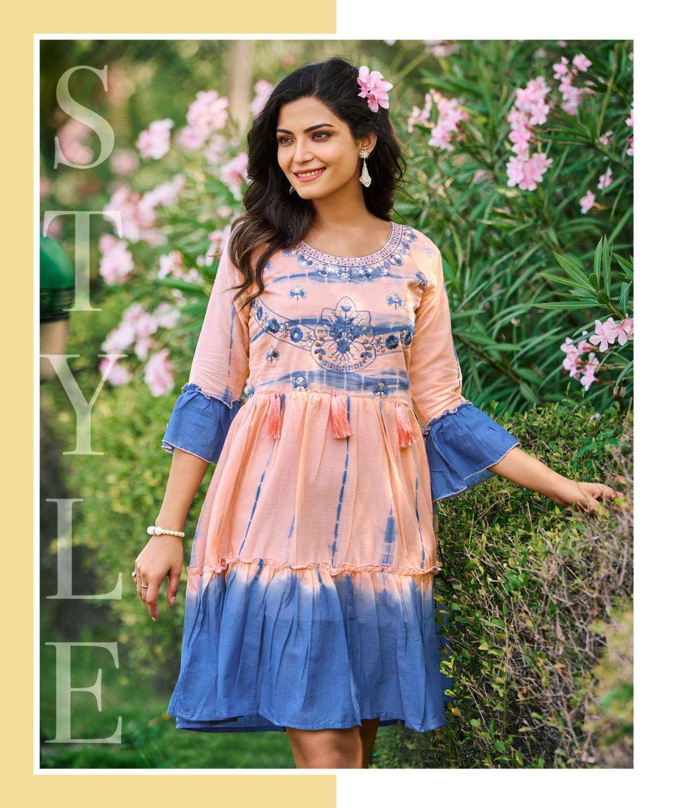 RANGJYOT LAUNCH BY CASUAL WEAR TUNIC TOP - 1003