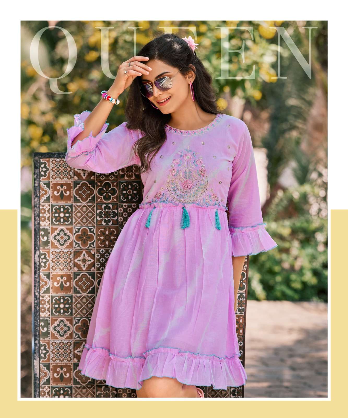 RANGJYOT LAUNCH BY CASUAL WEAR TUNIC TOP - 1005