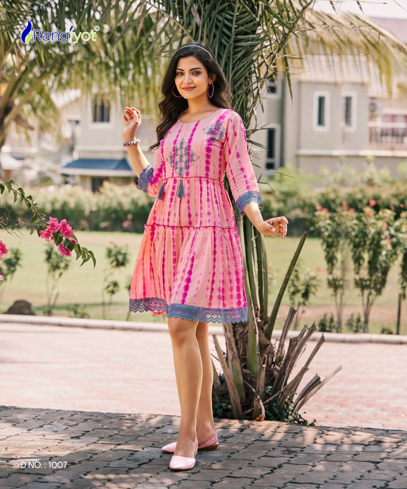 RANGJYOT LAUNCH BY CASUAL WEAR TUNIC TOP - 1007