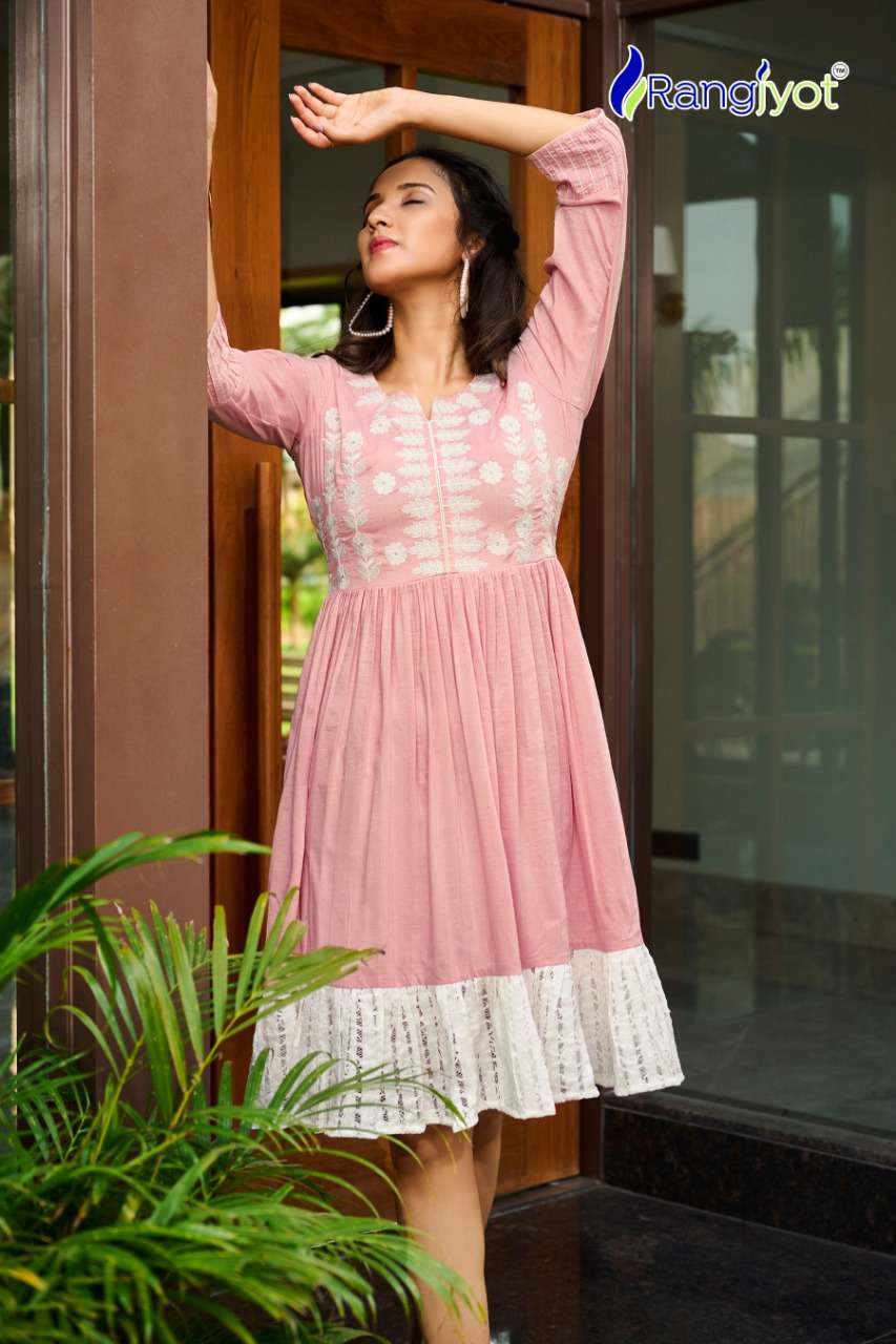 RANGJYOT LAUNCHING NEW CATALOGUE UNIQUE VOL-1 1PC CONCEPT TUNIC TOP COLLECTION- WHOLESALE SUPPLIER SURAT