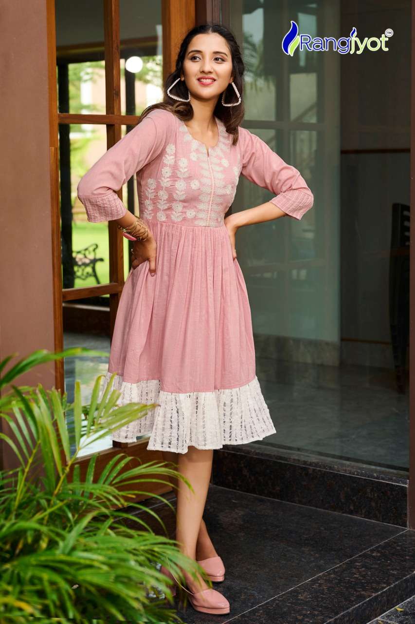 RANGJYOT LAUNCHING NEW CATALOGUE UNIQUE VOL-1 1PC CONCEPT TUNIC TOP COLLECTION- WHOLESALE SUPPLIER SURAT