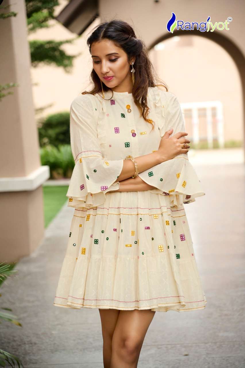 RANGJYOT LAUNCHING NEW CATALOGUE UNIQUE VOL-1 1PC CONCEPT TUNIC TOP COLLECTION- WHOLESALE SUPPLIER SURAT