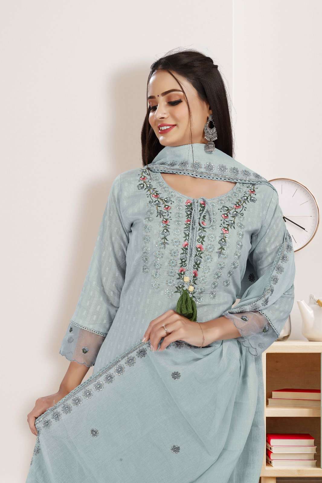 SLIVA PRESENT LAUNCHING THE NEW CATALOGUE COTTON BEAUTY 3PCS CONCEPT KURTI PANT WITH DUPATTA SET- WHOLESALE SUPPLIER SURAT