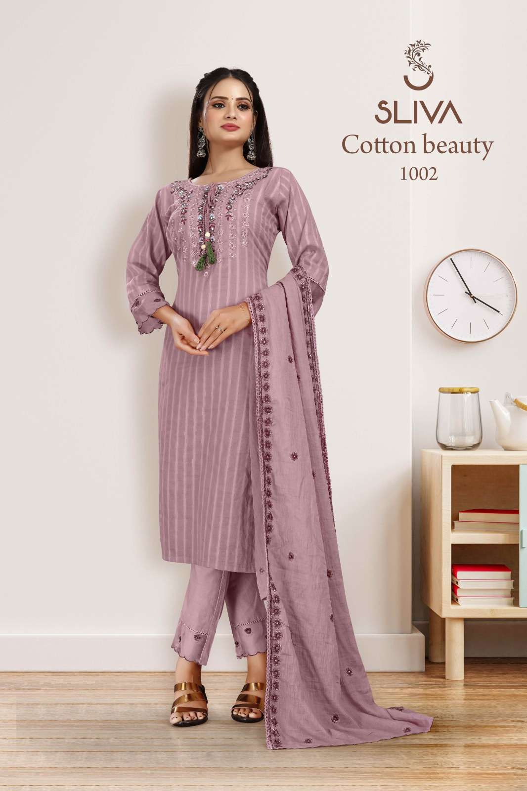SLIVA PRESENT LAUNCHING THE NEW CATALOGUE COTTON BEAUTY 3PCS CONCEPT KURTI PANT WITH DUPATTA SET- WHOLESALE SUPPLIER SURAT