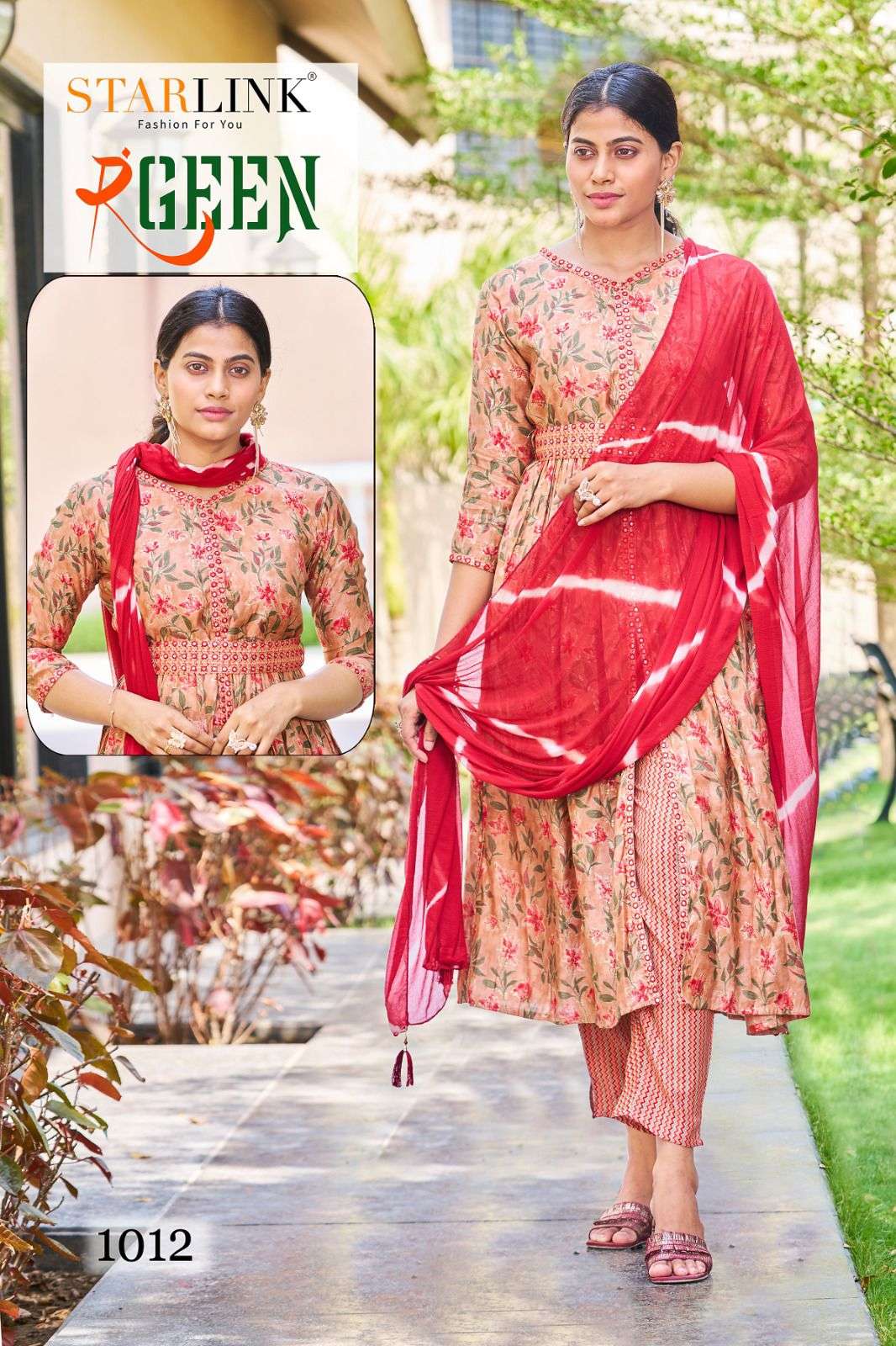 STARLINK PRESENT LAUNCHING THE NEW CATALOGUE RANGEEN 3PCS CONCEPT KURTI PANT WITH DUPATTA SET- WHOLESALE DEALER SURAT