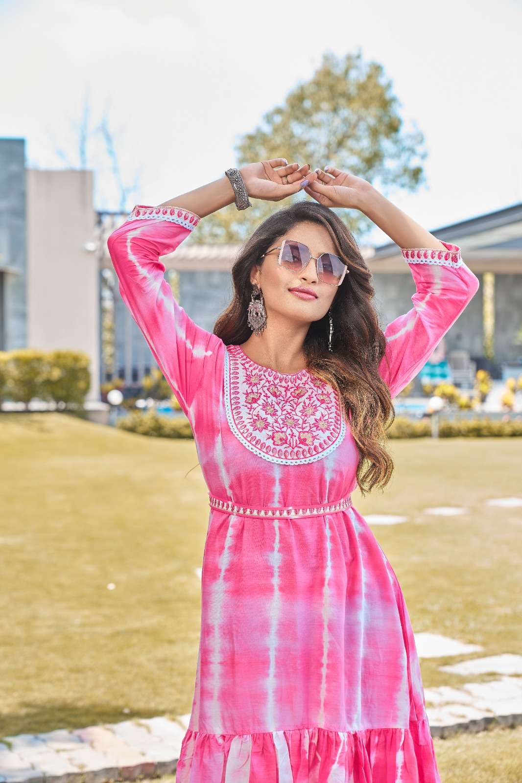 TEXOFAB LAUNCHING THE NEW CATLOUGE HAILY VOL-1 LONG TUNIC TOP DESIGNER COLLECTION- MANUFACTURER SURAT(GUJARAT).