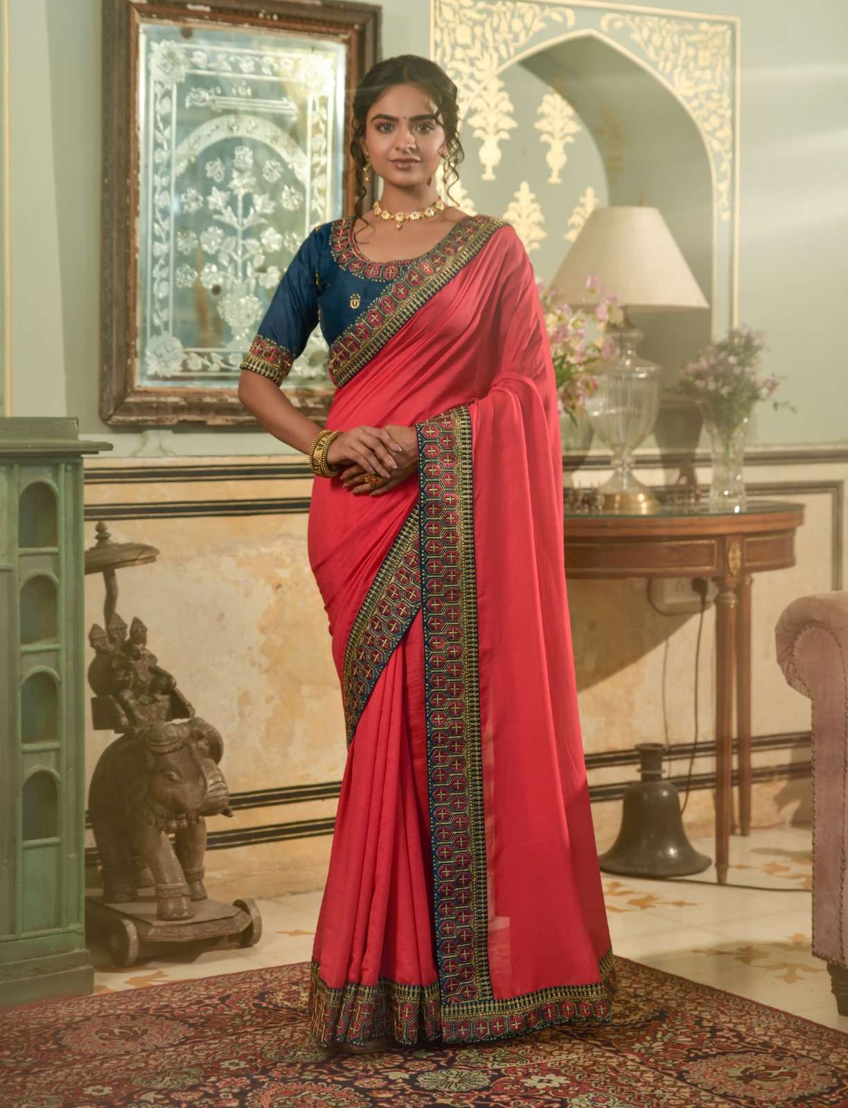 TEXOFAB PRESENT LAUNCHING THE NEW CATALOGUE DNB-2001 SAREE WITH UNSTITCHED BLOUSE COLLECTION- MANUFACTURER SURAT