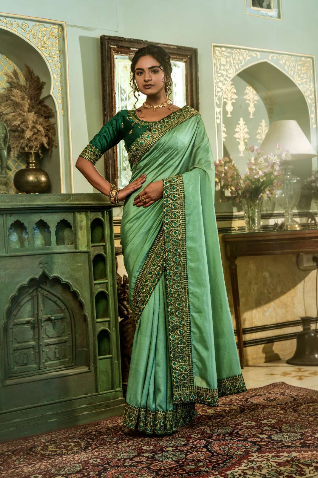 TEXOFAB PRESENT LAUNCHING THE NEW CATALOGUE DNB-2001 SAREE WITH UNSTITCHED BLOUSE COLLECTION- MANUFACTURER SURAT