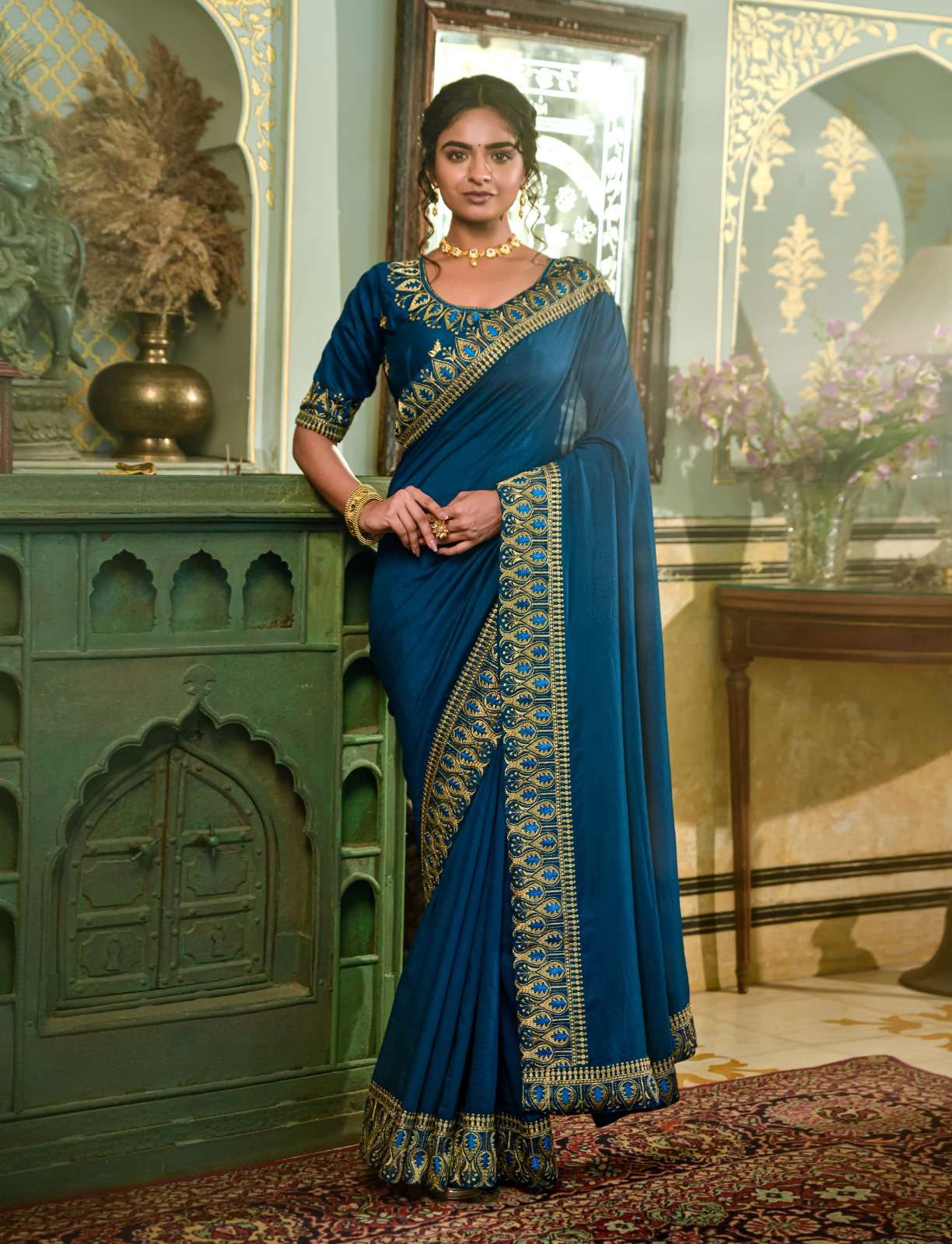 TEXOFAB PRESENT LAUNCHING THE NEW CATALOGUE DNB-2001 SAREE WITH UNSTITCHED BLOUSE COLLECTION- MANUFACTURER SURAT