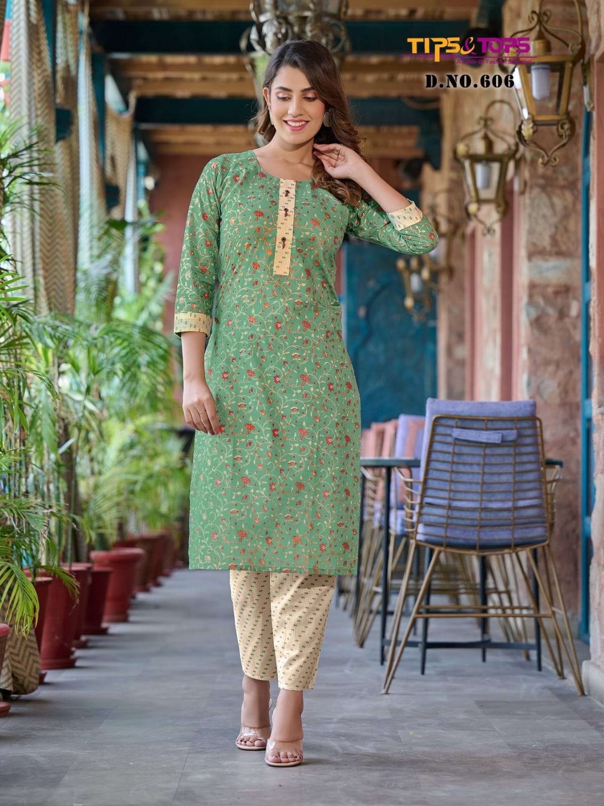 TIPS & TOPS LAUNCHING THE NEW CATALOGUE COTTON CANDY VOL 06 2PC CONCEPT COTTON PRINT KURTI WITH PANT SET- WHOLESALE DEALER SURAT