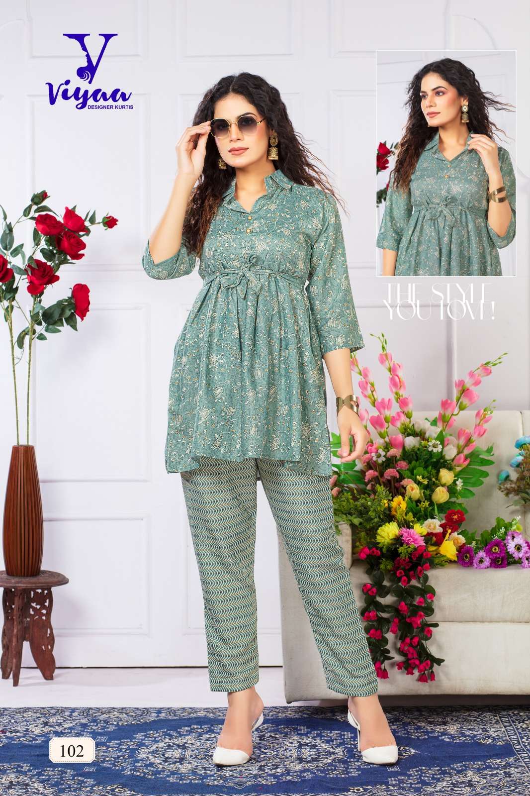 VIYAA DESIGNER LAUNCHING THE NEW COLLECTION FASHION VOL 1 2PC CONCEPT TOP WITH PANT SET COLLECTION