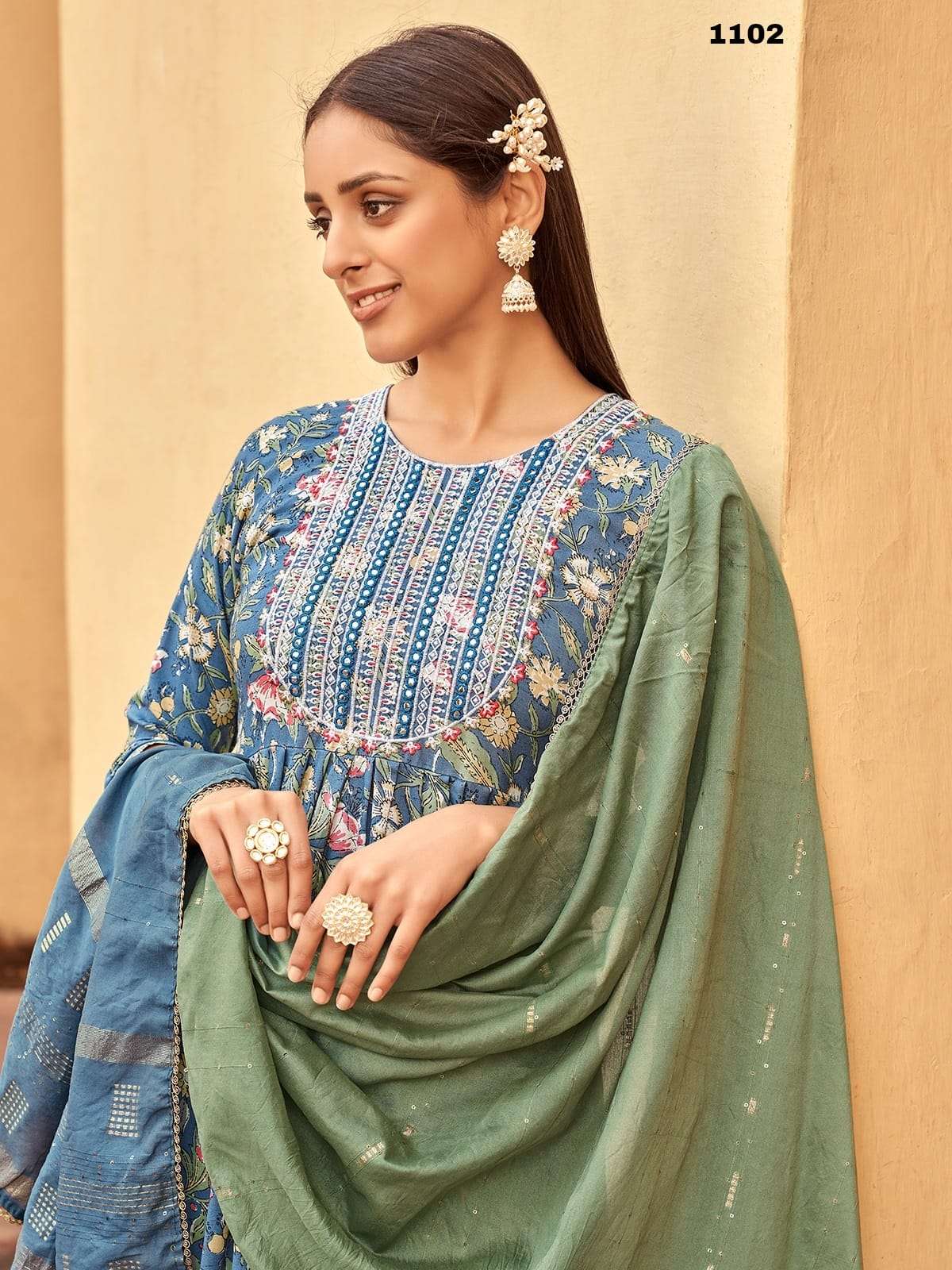 WANNA LAUNCHING NEW CATALOGUE LILLY NAIRA  3PCS CONCEPT HEAVY RAYON PRINTED KURTI PANT WITH DUPATTA SET- WHOLESALE DEALS SURAT
