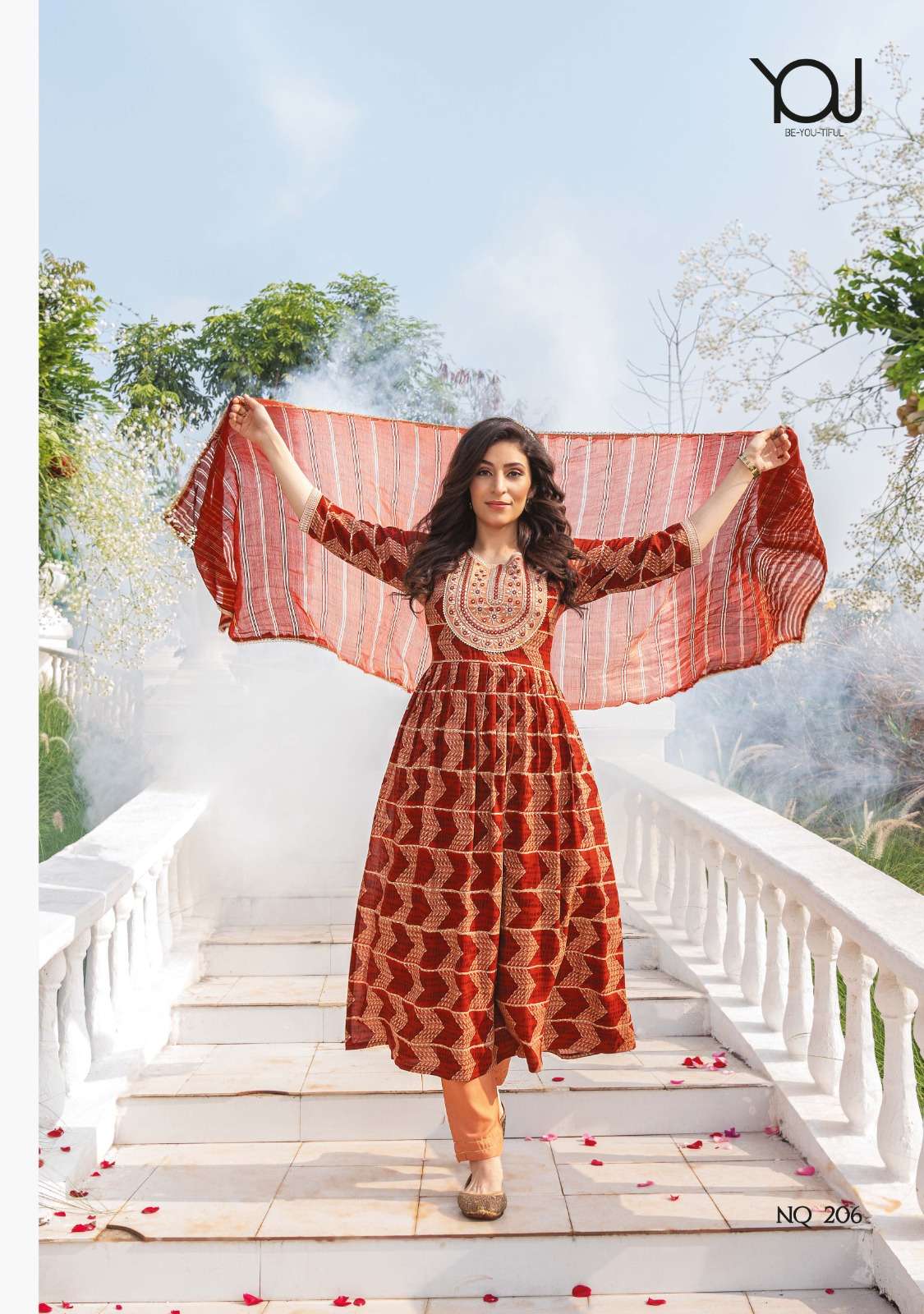 WANNA LAUNCHING NEW CATALOGUE NAIRA QUEEN- 2 3PCS CONCEPT NAIRA CUT KURTI PANT WITH DUPATTA SET- WHOLESALE DEAL SURAT