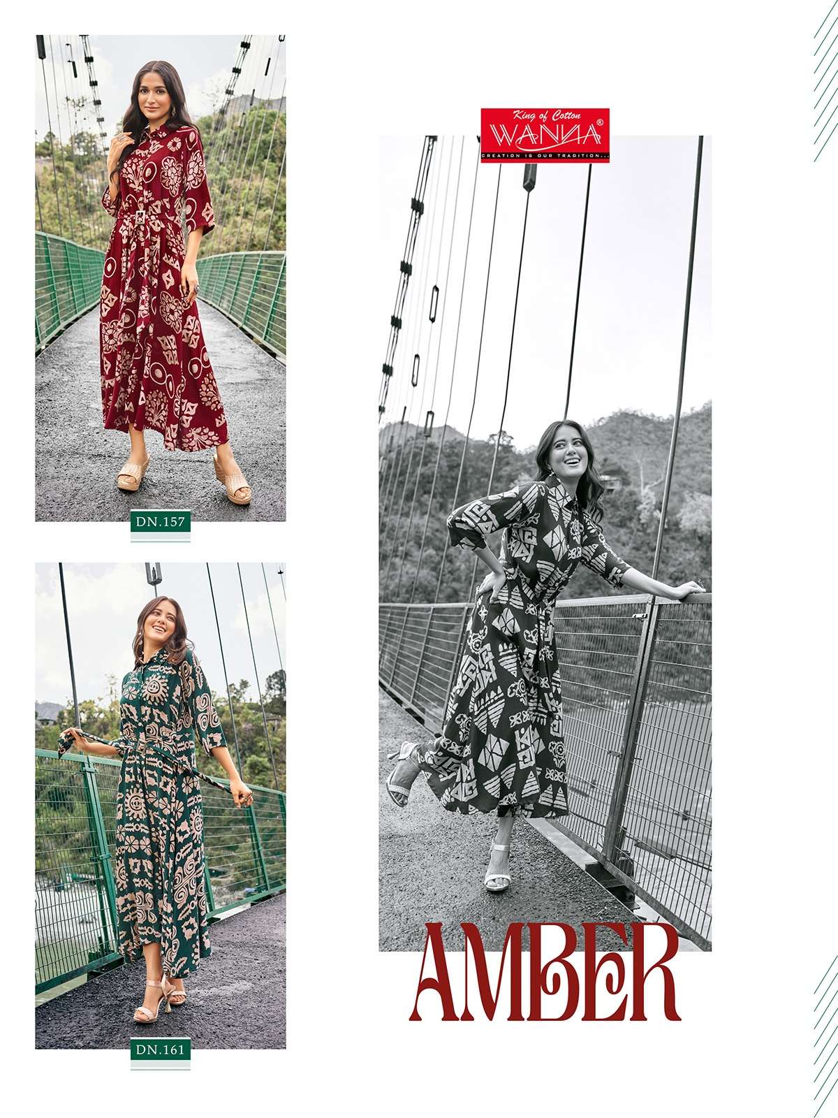 WANNA PRESENTLAUNCHING THE NEW CATALOGUE AMBER 1PC CONCEPT FANCY SUMMER COLLECTION- WHOLESALE EXPORTER SURAT