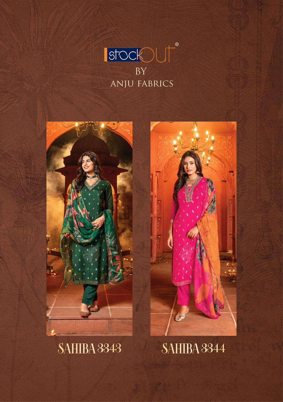 ANJU FABRIC LAUNCH NEW CATALOUGE SAHIBA VOL-5 