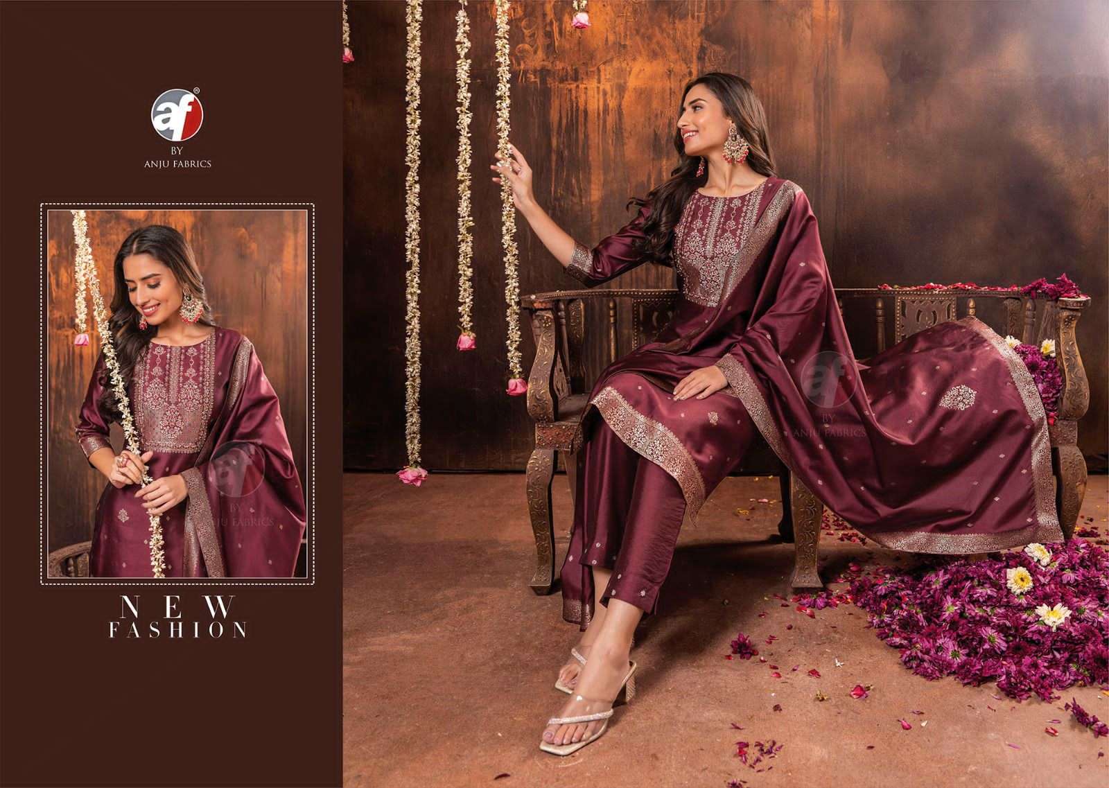 ANJU FABRIC LAUNCH NEW CATALOUGE SILK AFFAIR VOL-2 