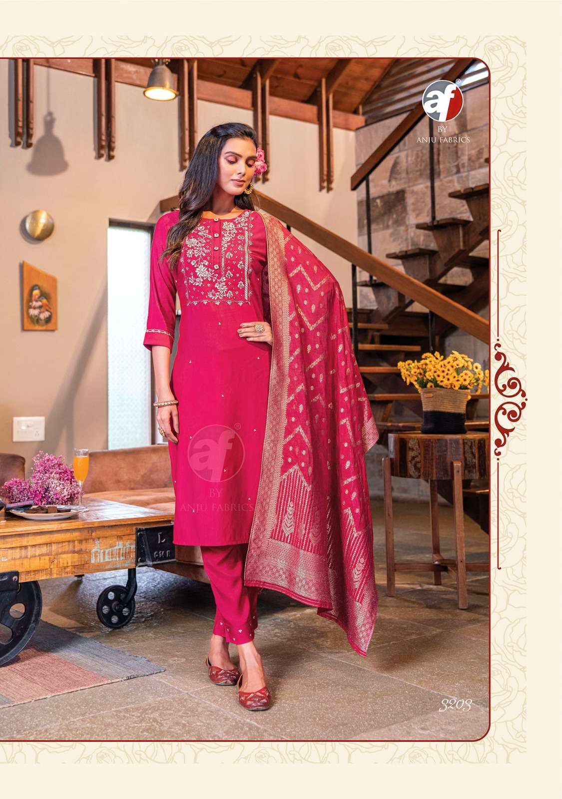 ANJU FABRICS LAUNCH NEW CATALOUGE MAYURI VOL-3 
