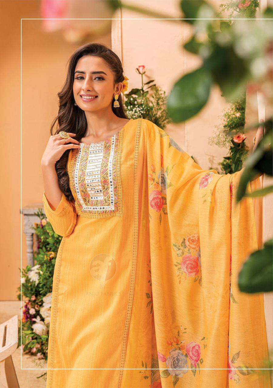 ANJU FABRICS LAUNCH NEW CATALOUGE PREETY PETALS 