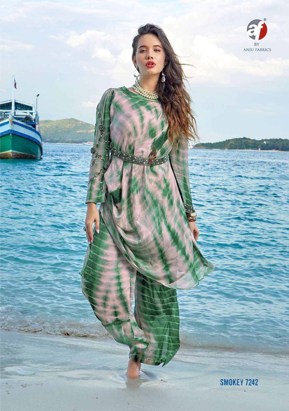 ANJU FABRICS LAUNCH NEW CATALOUGE SMOKEY D.NO-7242