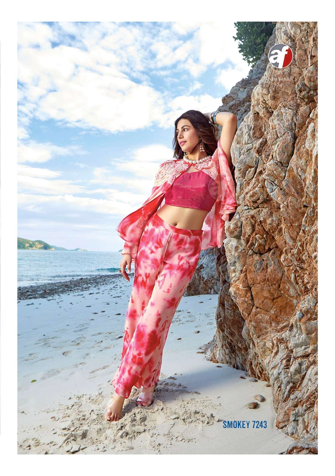 ANJU FABRICS LAUNCH NEW CATALOUGE SMOKEY D.NO-7243