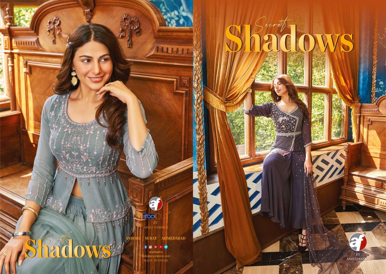 ANJU FABRICS LAUNCH NEW CATLOUG SECRET SHADOWS 